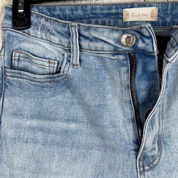 Altar'd State Vervet SZ 30 Jeans Distressed Stretch Hi-Rise Light Wash Zip-Fly - Picture 3 of 11